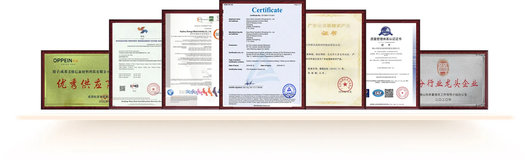 Certificates